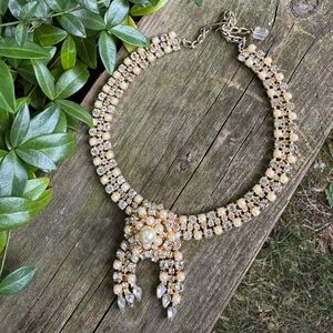 Crystal Pearl Vintage Necklace